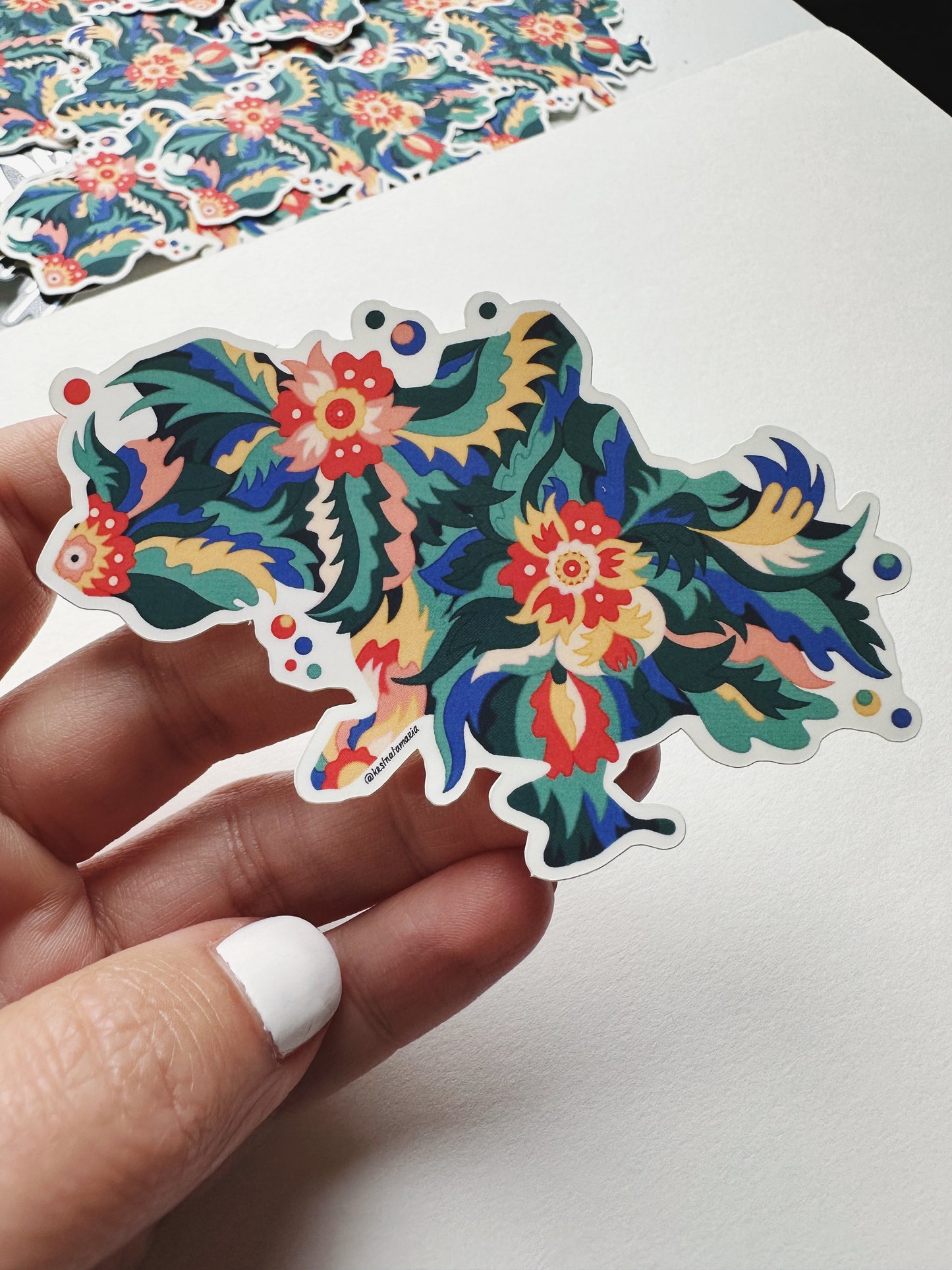 Ukraine matte vinyl sticker