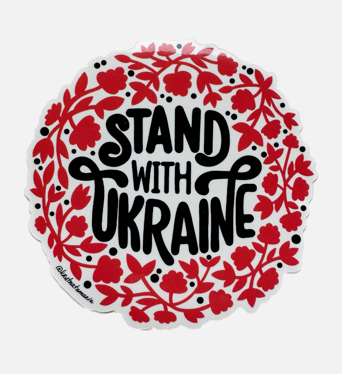 Stand with Ukraine vinyl sticker