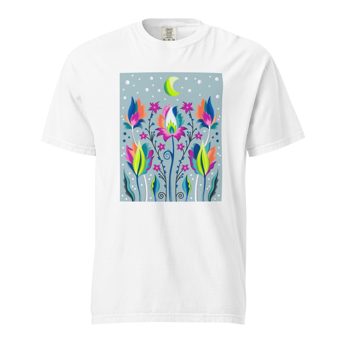 Unisex garment-dyed heavyweight t-shirt - Magical Florals